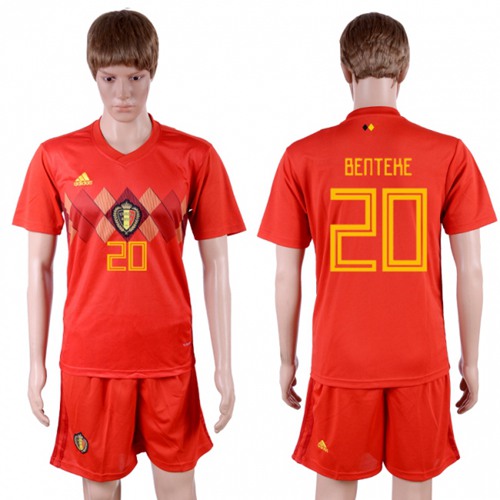 Belgium #20 Benteke Red Soccer Country Jersey - Click Image to Close